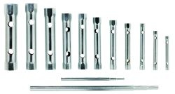 Bahco 1936M/12 Double-Head Socket Wrench Set, 12-Piece, In Box|Tubular Hex. Socket Wrench Set, 12-Piece