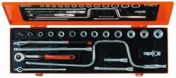 Bahco A7435DME Socket Set Ergo 3/8", 22-Piece