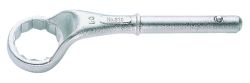 Bahco 310M-24 Ring-End Heavy Duty Wrench, Deep Offset, 12-Point, 24mm Af