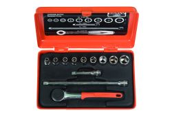 Bahco 6712RN Socket sets 1/4", 12 pieces