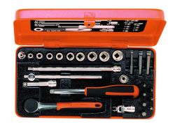 Bahco 6715GE Socket sets 1/4", 27 pieces