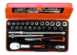 Bahco 6715PZ Socket sets 1/4", 29 pieces