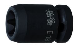 Bahco K7801TORX-E10 Impact Socket 1/2", Outer Torx, E10