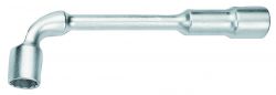 Bahco 28M-15 Bent Double-Head Socket Wrench, Hex. And 12-Point, 15mm Af