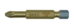 Bahco 62TIN/50PZ1 Tin bit for Pozidriv head screws, 50mm, in plastic box of 5 pcs
