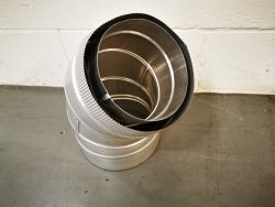 ducting bend 45 degree 200mm