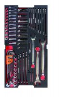 Bahco FF2B02 FF2B03 for case 4750RCHDW01, 44 pcsFoam W/ Sockets And Spanners