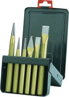 Bahco 3736S/6 Chisel Set, 6-Piece, In Metal Box