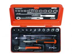 Bahco 6715MGS Socket sets 1/4", 16 pieces