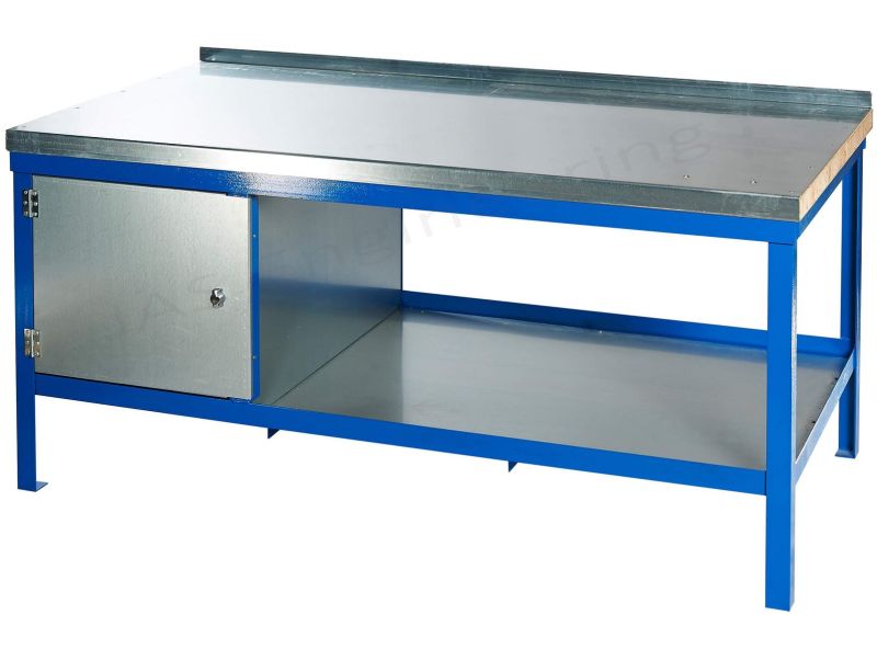 JAS 1560WSC Static Bench with Wood and Steel Top | Workshop Furniture ...